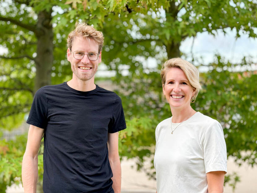 Portret Madeleine de Gruijter en Matthijs Zuidberg (NFI)